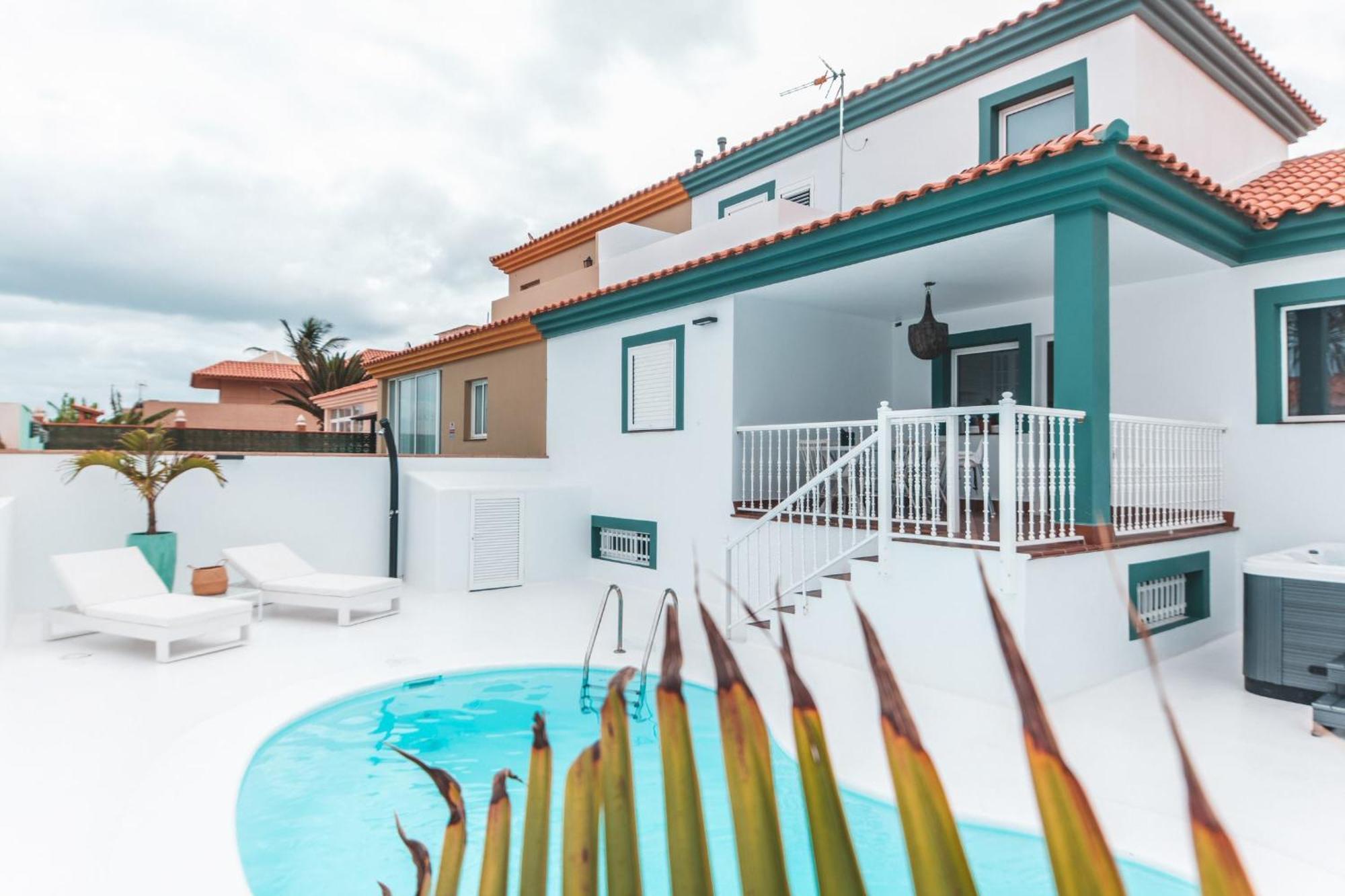 Villa Veaco Beach With Jacuzzi And Private Pool Corralejo Exteriör bild